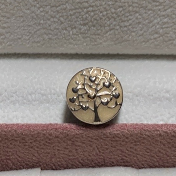 Authentic Pandora Sterling Silver & 14K Gold Tree of Hearts 792106EN23 - Picture 5 of 6